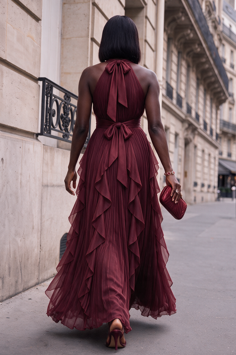 Evelyn Tiered Ruffle Gown