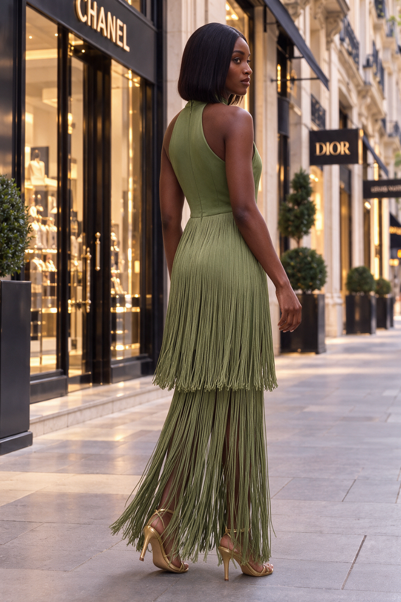 The Valentina Tiered Fringe Dress