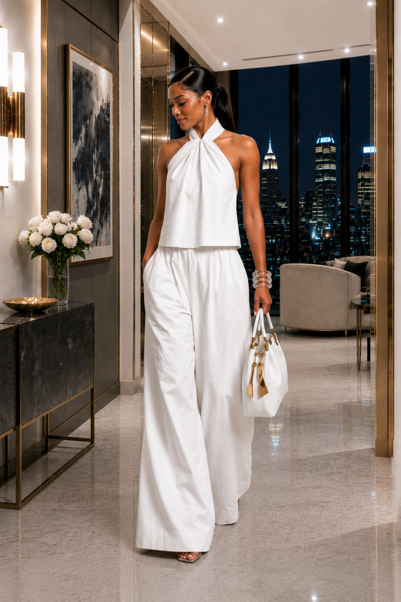 Riviera Halter & Palazzo Set