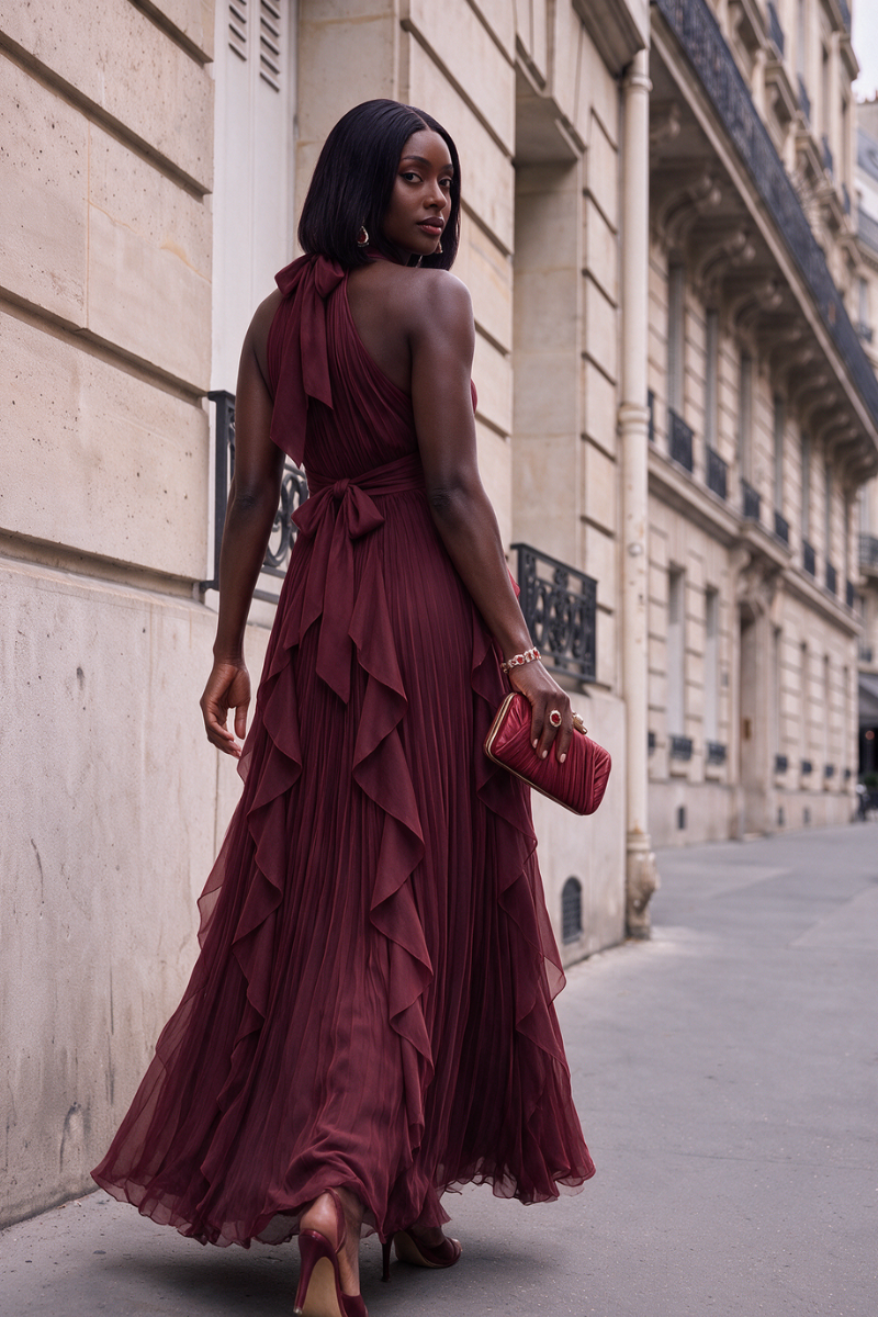 Evelyn Tiered Ruffle Gown