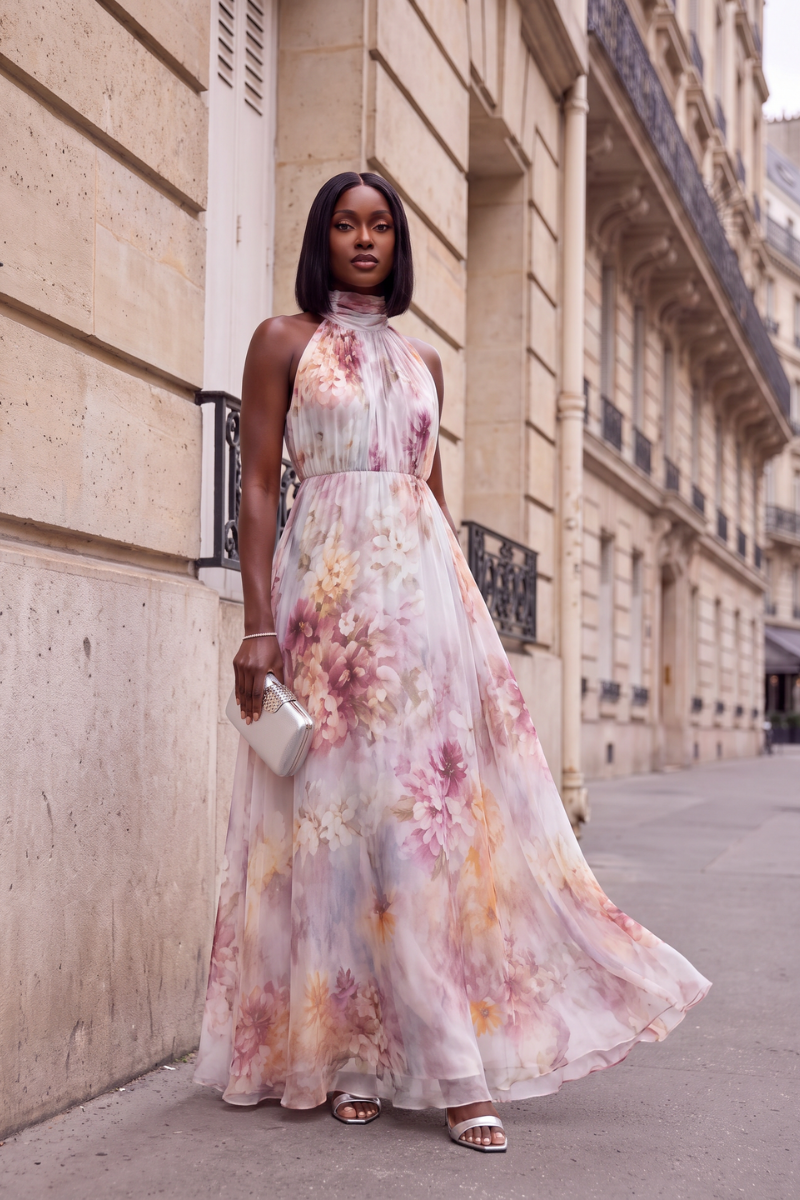 Monet Floral Maxi Dress