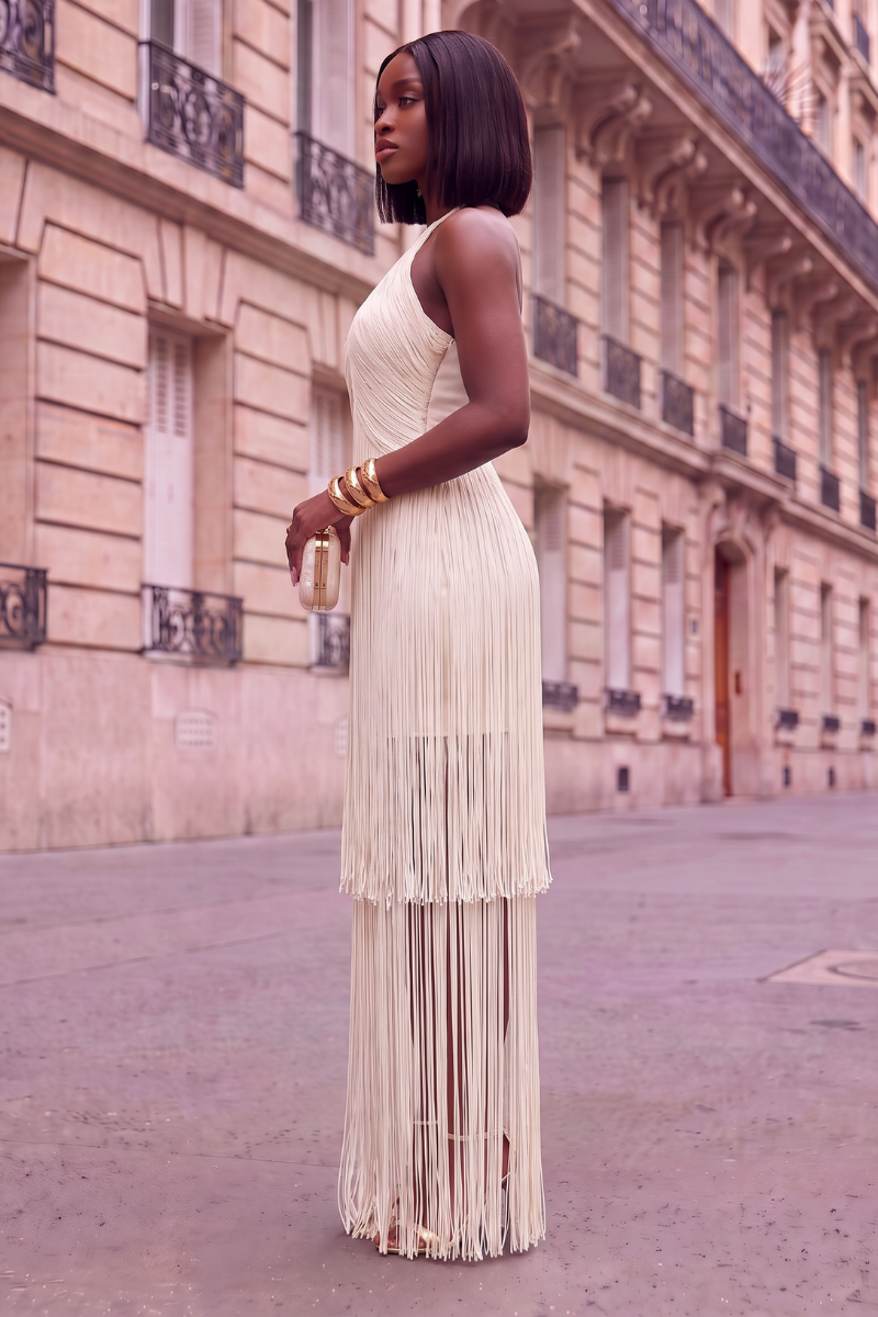 The Valentina Tiered Fringe Dress