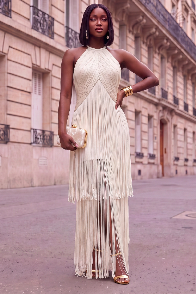 The Valentina Tiered Fringe Dress